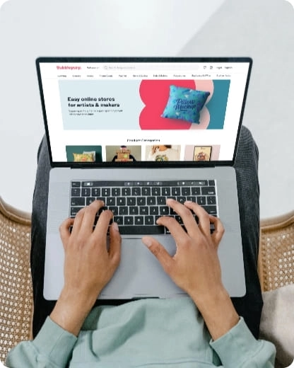 a person using laptop
