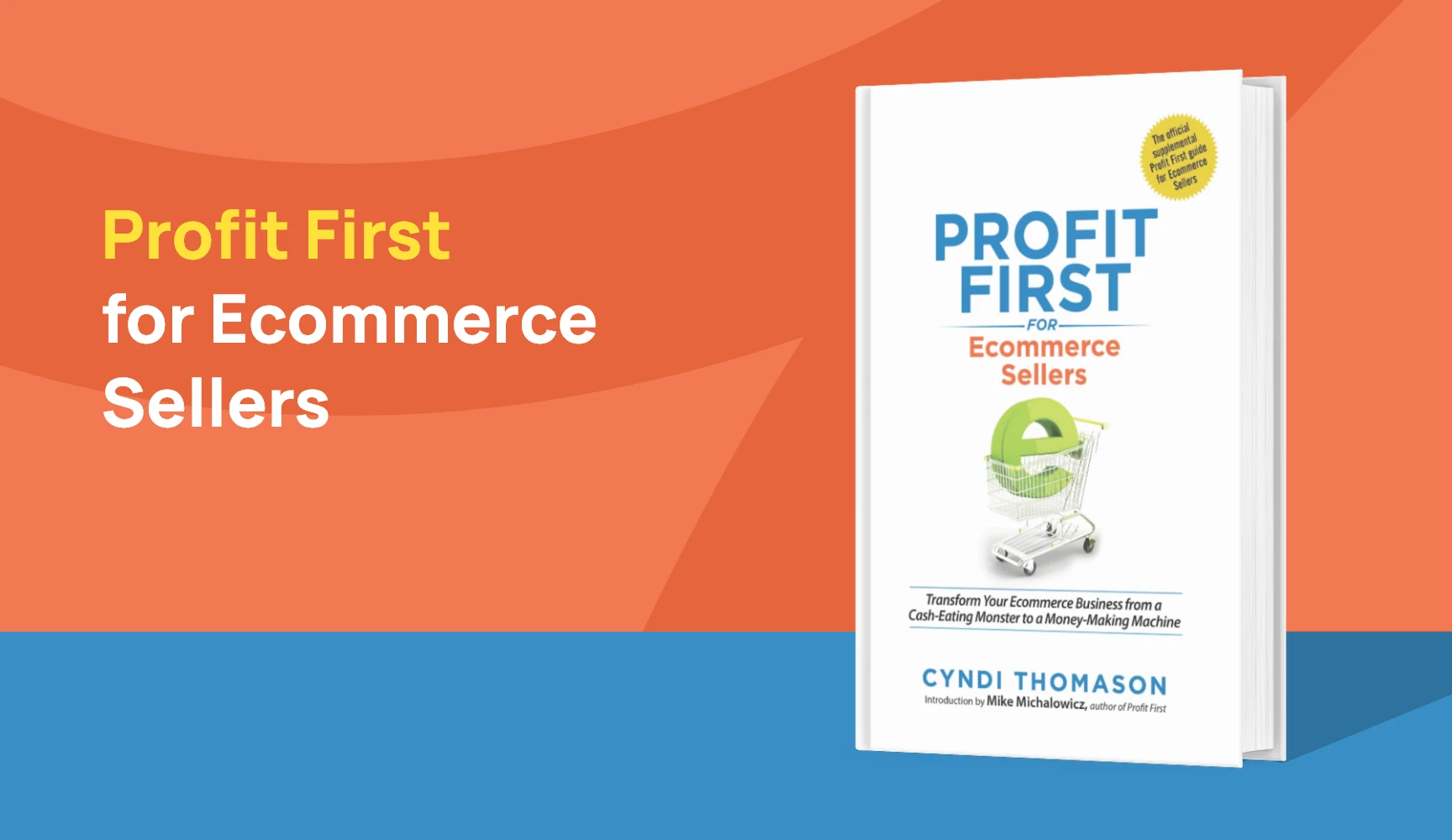 Book cover Profit First for Ecommerce Sellers. Top ecommerce finance book