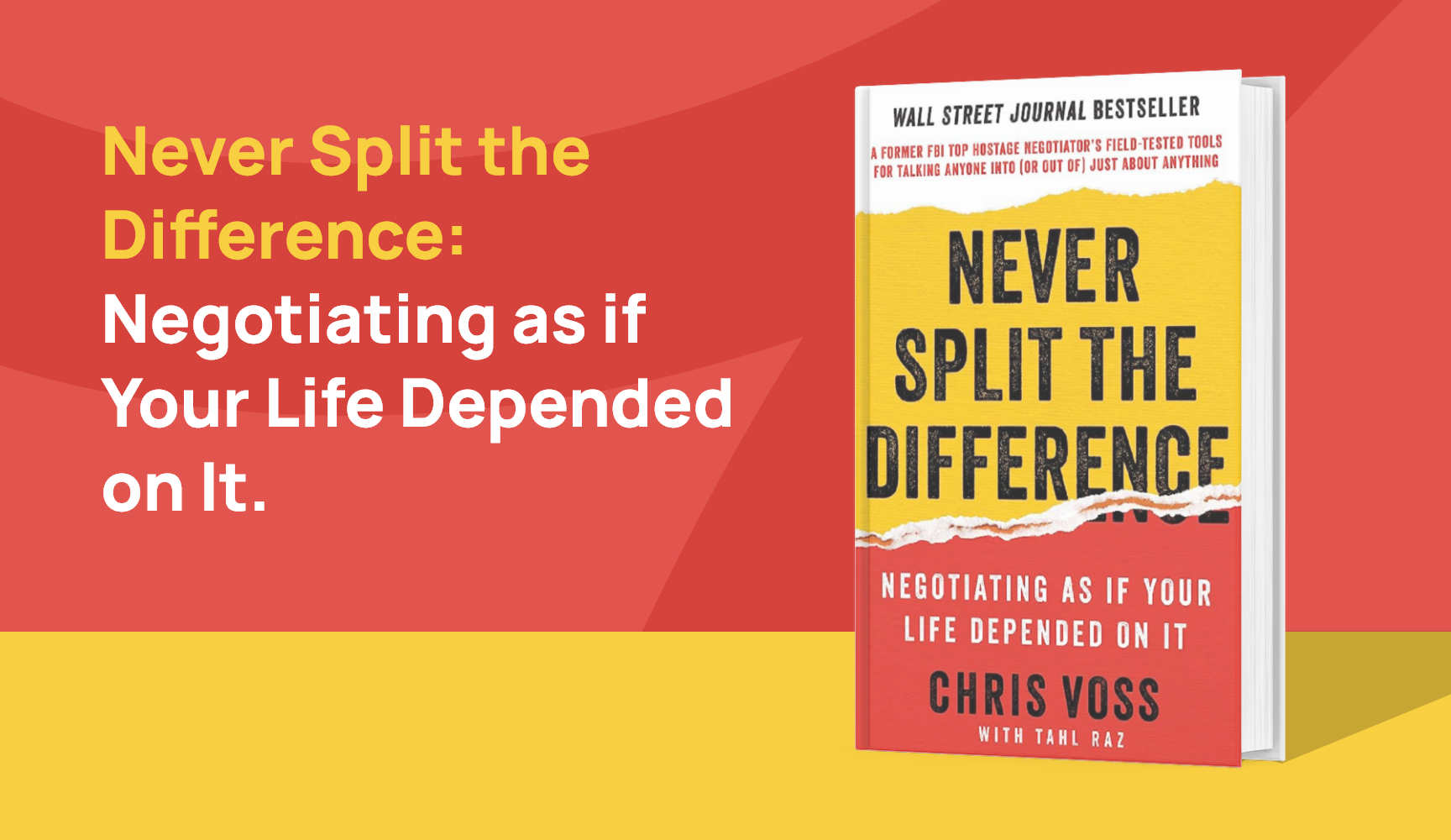 Never split the difference when negotiating as if your life depended on it. This strategy is outlined in some of the best Ecommerce books available.